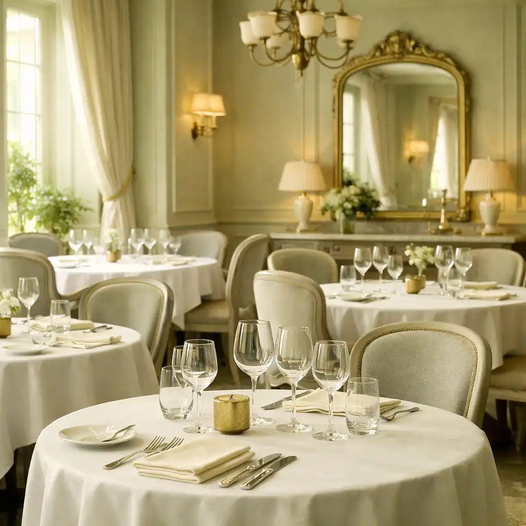 Ambiance lumineuse et raffinée du restaurant Veloorique